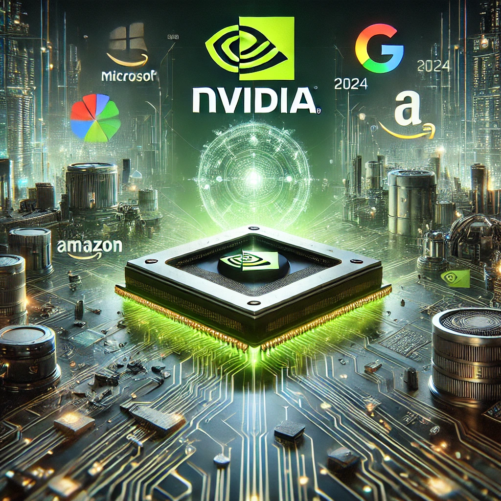 Nvidia leads the AI revolution in 2024 with cutting-edge chips, driving innovation and market growth amid collaboration with tech giants.