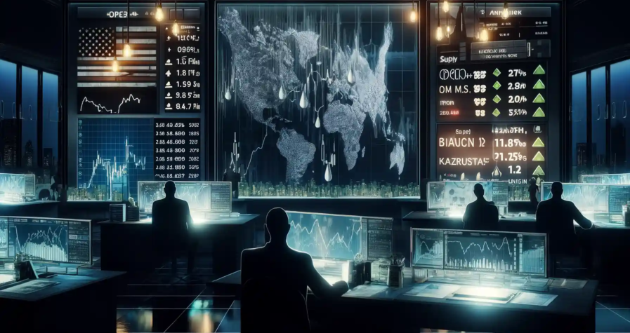 Illustration du rebond du marché pétrolier avec hausse des prix du Brent et du WTI