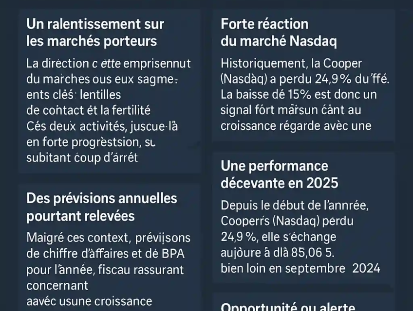 Infographie sur la baisse de 15 % de Cooper (Nasdaq : COO) malgré un chiffre d’affaires au-dessus des attentes
