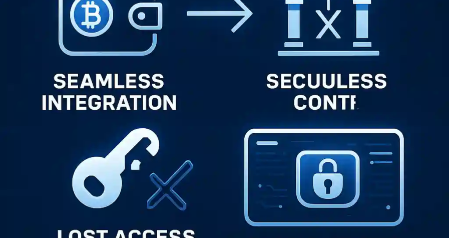 Infographic visualizing Backpack’s unified crypto wallet-exchange model with key features like lost access recovery, proof-of-reserves, and Layer-2 scalability.
