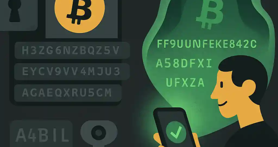 Illustration comparant portefeuille Bitcoin transparent et solution de paiements silencieux avec effet de confidentialité.