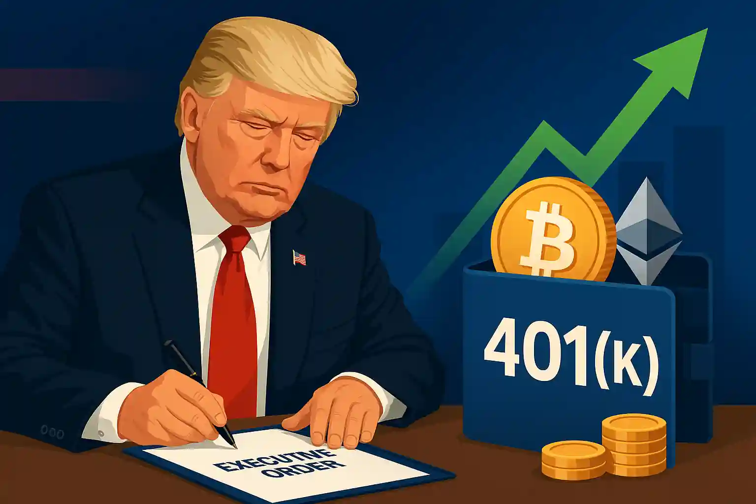 Trump’s 401(k) Order Sparks Crypto Innovation Wave